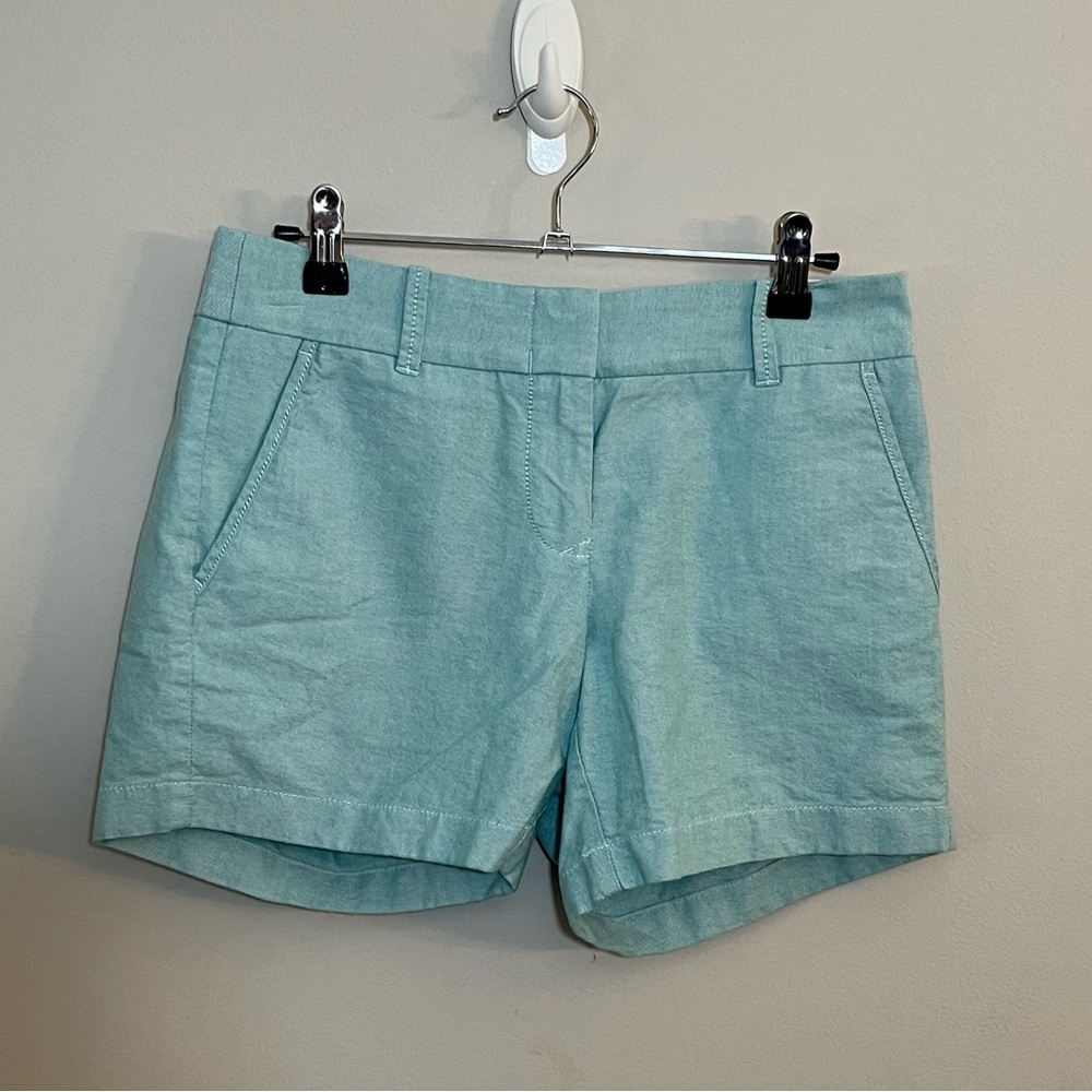 J. Crew Blue Chino Broken In Shorts - Size 0